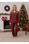Family Matching Soft Lisbon Fabric Plaid Pajama Set for Mother-Father-Son-Daughter (Price Is for One Set) - 4
