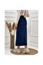 Natural Fabric Star Rivet Denim Skirt Navy Blue - 2