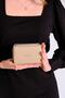 Women's Mink 6 Card + 1 ID Compartment Embossed Printed Vegan Wallet with Snap and Zipper Closure