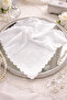 حزمة المهر حزمة الزفاف حزمة العريس حزمة الساتان الأبيض اللؤلؤ المطرز مقاس 90x90