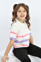 Girl's Printed Crew Neck Short Sleeve T-Shirt - Long Back