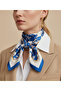 Blue Gardenia Pattern 70*70cm Bandana/Scarf