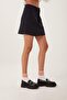 Women's Woven Skirt Navy Blue - 2