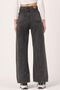 Smoked Power Lycra Super High Waist Loose Jeans Palazzo Trousers - 4