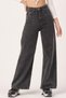 Smoked Power Lycra Super High Waist Loose Jeans Palazzo Trousers - 5