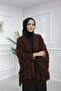 Soft Textured Sleeve Shawl with Tassels - 2