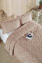Melodi Scandinavian Double Bohemian Tasseled Bedspread Set 240x250 cm