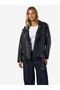 Kunstlederjacke Oversize