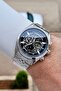 Silver Black Color Automatic 42mm Inner Gauges Active Men's Wristwatch - 3