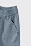 Baby Boy Elastic Waist Muslin Trousers - 3