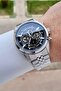 Silver Black Color Automatic 42mm Inner Gauges Active Men's Wristwatch