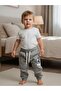 Baby Teddy Bear Patterned Tracksuit Bottom - 3