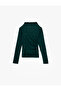 Polka Dot Tulle Green Women's Blouse 6Wak80389Ek - 3