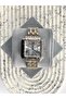 Kallen Square Gold Silver Dial Men's Wristwatch - 3
