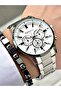 Men Wrist Watch 3 Atm Waterproofness Silver Color