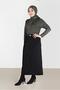 Leather-Detail Plus Size Skirt 60217 - 2