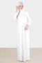 Beaded Work Detailled Evening Dress 50206