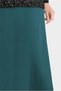 Leather-Detail Plus Size Skirt 60217 - 4