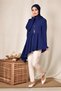 Asymetric Cut Volan Tunic 4864 - 2