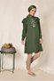 Shoulder and Embroidery Detail Shoulder Tunic with Volan 4120 - 2
