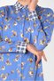 Plaid Tunic with Checked Collar and Cuffs 4909 - 4