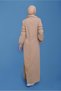 Ribbed Detail Zippered Coat 10356 - 3