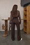 Women's High-Waist Oversized Stretch Fabric Wide-Leg Palazzo Pants - 5