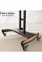 Rolling TV Stand for 32-75 Inch Flat/Curved LED/LCD/OLED TVs, - 3