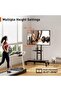 Rolling TV Stand for 32-75 Inch Flat/Curved LED/LCD/OLED TVs, - 7