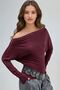 Busem Stone-Embellished Accessory Kayık Collar Blouse - 2