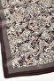 Brown Ethnic Pattern Crystal Scarf - 3