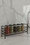 Bathroom Kitchen Organizer Black Metal Spice Rack Stand over Sink Bathroom Organizer - 3
