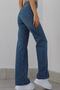 Serenity Ikon Indigo Blue Women's Loose Lycra 90's Super High Waist Loose Leg Denim Palazzo Pants - 4