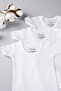 3-Piece 100% Cotton Short Sleeve Baby Snap Bodysuit - 2