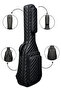 Black Professional Gigbag Classic Guitar Case-Bag-Quilted Faux Leather