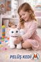 Plush Cat with Sound 30 cm – White Soft Plush Toy, Sleeping and Playmate - 6