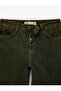 Loose Straight Fit Jeans with Button Pockets and Washed Wide-Leg Denim - Loose Straight Fit Jean - 7