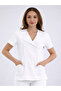 SINGLE TOP Special Collar Doctor and Nurse Surgical Scrub White | BRL MEDİKAGO