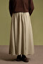 Linen Skirt - Khaki - 6