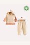 Striped Hooded Organic Cotton 2-Piece Baby Set