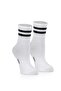 6 Pairs Striped College Socks Yellow Gray White Cotton Tennis Socks Set - 4