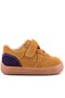 Bob Genuine Leather Tan Barefoot Velcro Elastic Baby Sneaker Shoes - 3