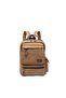 C-active Canvas Fabric Medium Backpack 1261 A.coffee