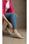 Silver Patent Leather Mary Jane Ballet Flats Stylish Buckle Comfortable Sole Casual Shoes Byndlck01 - 4