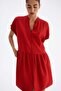 Crinkled tunic dress