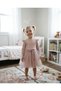 Girl's Dusty Rose Tulle Cotton Long Sleeve Special Occasion Birthday Evening Dress Gift Casual Princess Dress