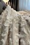 Sofa Cover Cutting Jacquard Beige Geometric Cut - 3