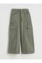 Quality Pieces from Çelebi Store Wide Leg Gabardine Cargo Pants for Girls - 2
