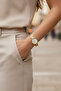 Arbume Women's Oval Case Minimal Thin Strap Gold Women's Wristwatch - 7