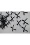 Black Bow Decoration 6 mm Ribbon, Wedding Favors, Balloon Decoration Bow 50 Pieces - 4